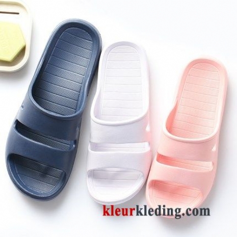 Dames Badkamer Kleur Mannen Pantoffels Zachte Zolen Slippers Binnen Zomer