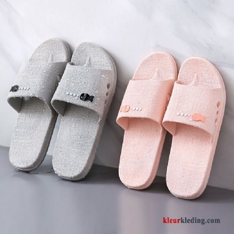 Dames Binnen Slippers Pantoffels Antislip Zachte Zolen Badkamer Mooie Mannen