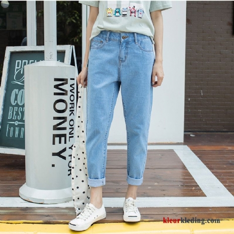 Dames Broek Rechtdoor 2018 Harlan Blauw Spijkerbroek Jeans Zomer Herfst