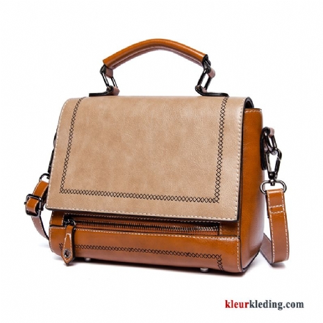 Dames Handtas Licht Alle Wedstrijden Herfst Tas Trend Mini Mode Messenger Tas Bruine