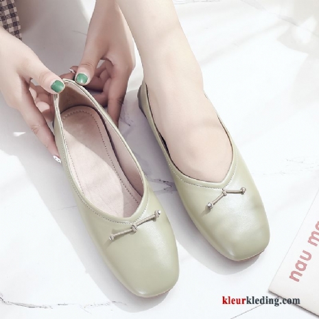 Dames Mocassins Alle Wedstrijden Vierkante Vrouwen Licht Herfst Zomer Pumps Schoenen Rood Groen