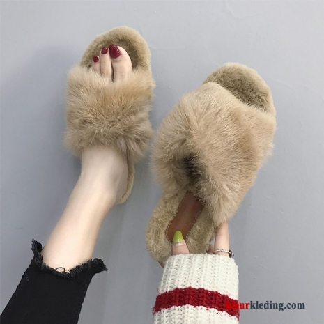 Dames Mode Student Schoenen Bovenkleding Vrouwen Plat Pantoffels Voorjaar Beige
