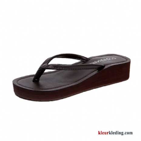 Dames Pantoffels Vrouwen Strand Zomer Mode Sleehak Outdoor Slipper