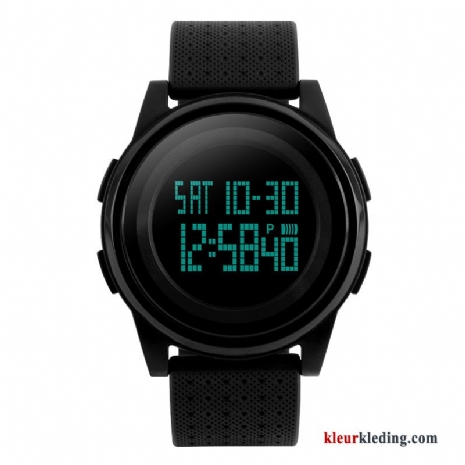 Dames Persoonlijkheid Horloge Waterdicht Student Heren Led Zwart