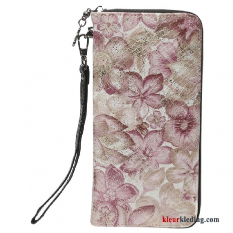 Dames Portemonnee Leer 2019 Mini Mode Tas Telefoon Echt Leer Rits