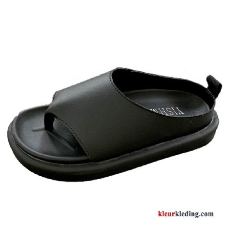 Dames Slipper Bovenkleding Strand Alle Wedstrijden Vrouw Casual Pantoffels Plateauzool Zomer Rood Zwart