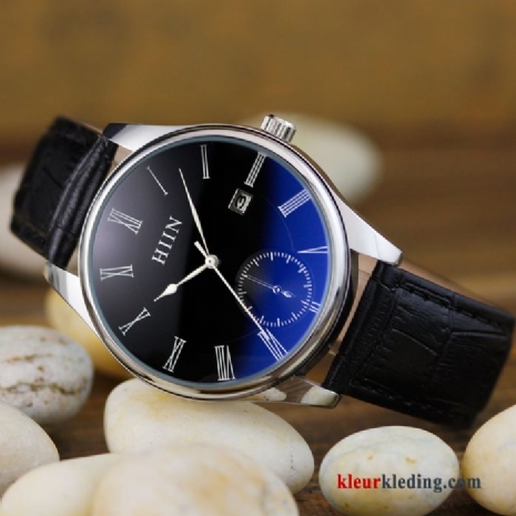 Eenvoudig Horloge Casual Mode Dames Trend Riem Heren Blauw