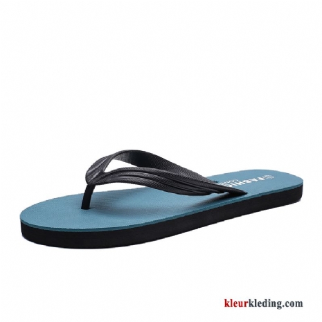 Flip Flops Antislip Persoonlijk Zomer Bovenkleding Strand Trend Mannen Slipper Heren Blauw