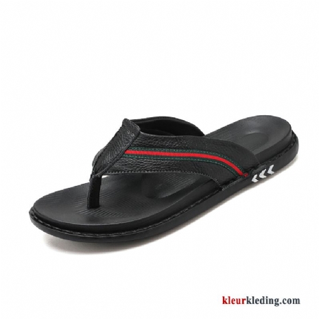 Flip Flops Zomer Pantoffels Strand Slipper Bovenkleding Antislip Sandaal Schoenen Heren Zwart