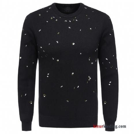 Gebreid Hemd Trui Onderhemd Pullover Winter Mannelijk Lange Mouwen Heren