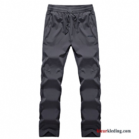 Grote Maten Outdoor Mannelijk Heren Casual Broek Diepe Kleur Snel Droog Losse