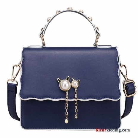 Handtas Dames Mode Tas Mini Meisje Trend Schattig Nieuw Blauw