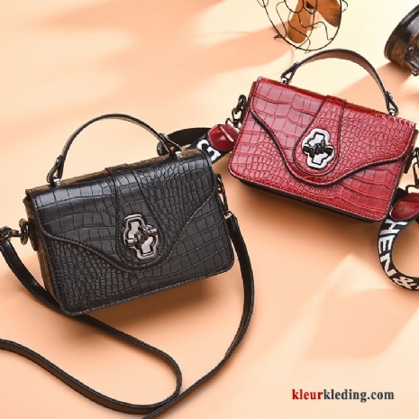 Handtas Dames Nieuw Mini Tas Messenger Tas Mode Alle Wedstrijden Eenvoudig Zwart
