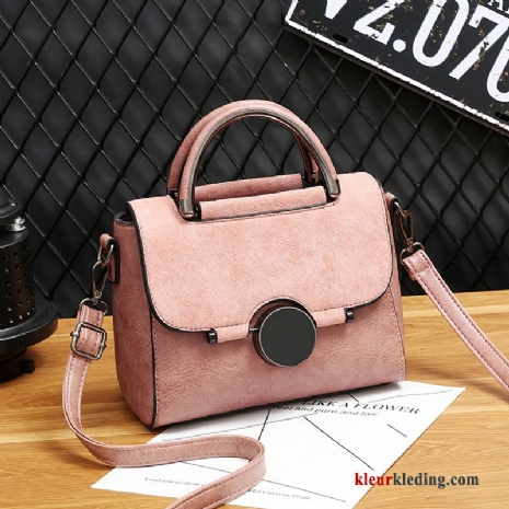 Handtas Mode Trend Kwaliteit Dames Messenger Tas Casual 2019 Nieuw Rood Zwart