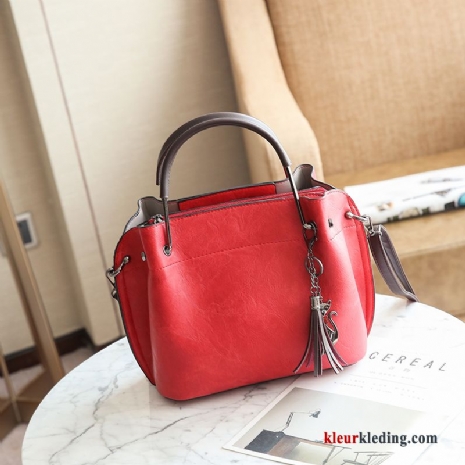 Handtas Tas Alle Wedstrijden Dames Messenger Tas Nieuw Winter Trend Herfst Rood