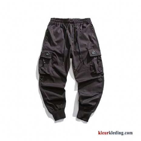 Harlan Mini Slim Fit Cargo Broek Super Strak Zwart Voorjaar Heren