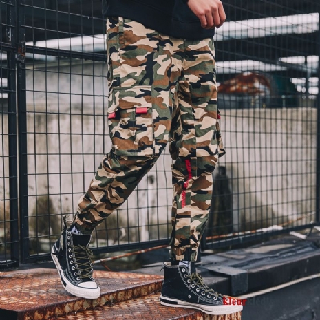 Harlan Trend Strak Losse Cargo Broek Sport Voorjaar Camouflage Heren