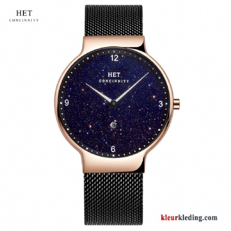 Heren 2019 Nieuw Sterrenhemel Trend Mode Waterdicht Horloge Rood Zwart Gouden
