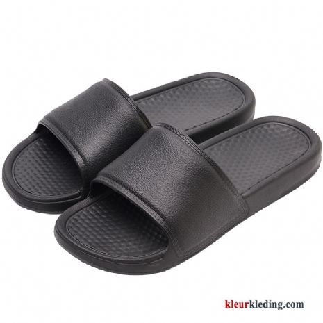 Heren Antislip Pantoffels Lovers Vrouwen Mannen Slippers Dikke Zool Zomer Zwart