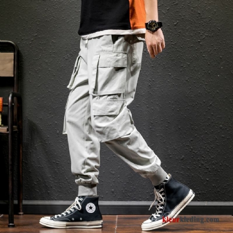 Heren Cargo Broek Casual Sport Dunne Losse Trend Grote Maten Zomer Mannelijk