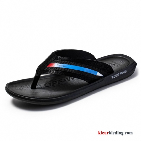 Heren Flip Flops Antislip Mode Zomer Mannen Voorjaar Trend Binnen Slipper Zwart