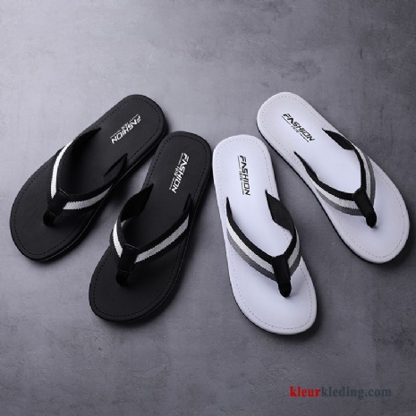 Heren Flip Flops Slipper Persoonlijk Bovenkleding Antislip Outdoor Mannen Pantoffels Sandaal Wit