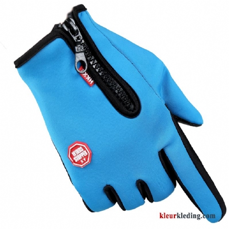 Heren Handschoen Outdoor Herfst Fiets Winter Alpinisme Blijf Warm Dames Antislip Blauw