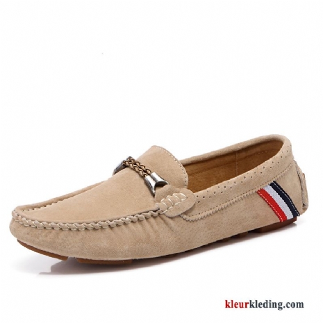 Heren Mocassins Schoenen Bootschoenen Driver Slip On Casual Mannen Trend Loafers Kaki