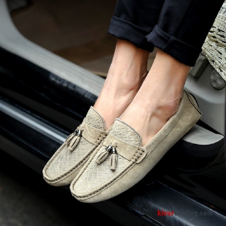 Heren Mocassins Slip On Mannen Schoenen Loafers Mocassin Driver Alle Wedstrijden Zomer Kaki