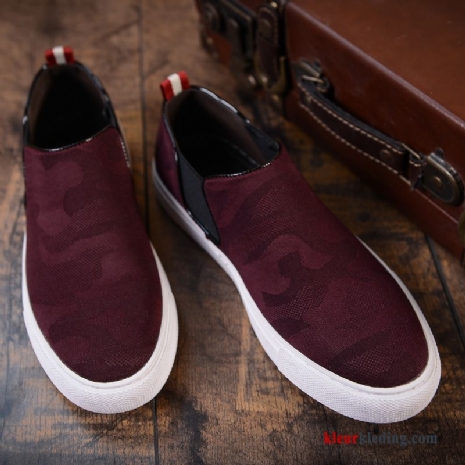 Heren Mocassins Trend Schoenen Casual Skateboard Schoenen 2018 Mannen Voorjaar Mocassin Rood