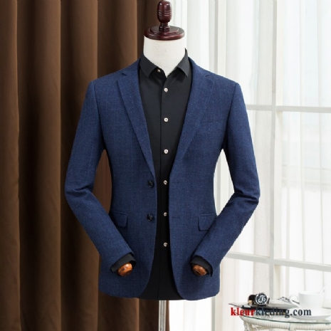 Heren Pak Herfst Persoonlijk Blauw Casual 2018 Jas Blazer