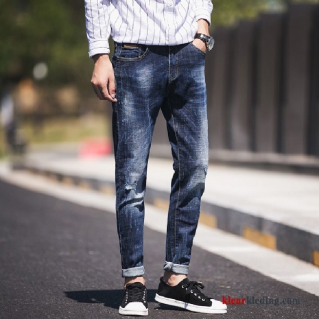 Heren Potlood Broek Jeugd Blauw Herfst Mannelijk Persoonlijk Spijkerbroek Jeans Trend