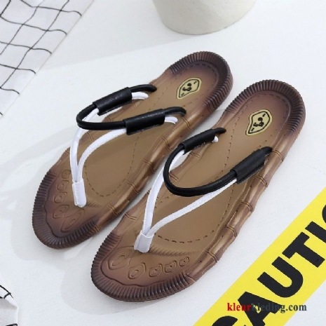 Heren Slipper Antislip Zomer Strand Trend Outdoor Mannen Pantoffels Casual Wit