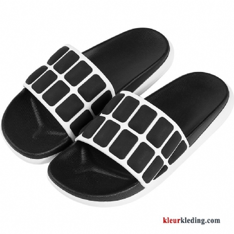 Heren Slipper Mode Vrouwen Mannen Lovers Zomer Bovenkleding Pantoffels Trend Zwart