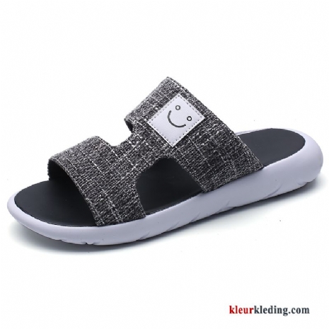 Heren Slipper Pantoffels Zomer Sandaal 2018 Schoenen Strand Antislip Trend Grijs