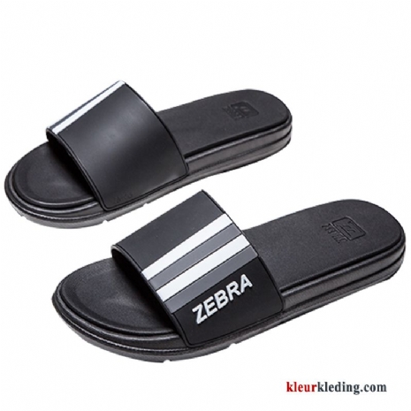 Heren Slipper Trend Zomer Mode Pantoffels Antislip Outdoor Bovenkleding Mannen Rood Zwart