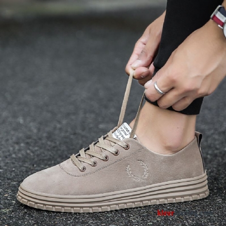 Heren Sportschoenen Mannen Casual Schoenen Herfst Trend 2018 Skateboard Schoenen Student Kaki