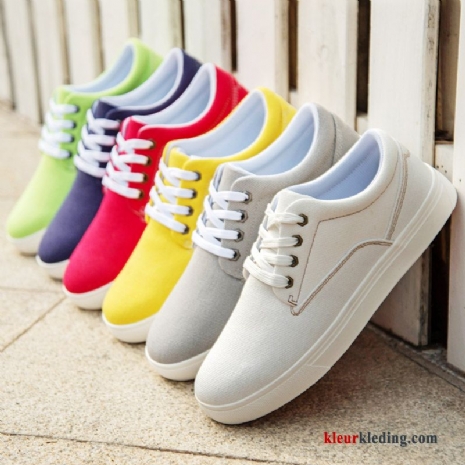 Heren Sportschoenen Mannen Zomer Canvas Trend Schoenen Kleur Casual Textiel