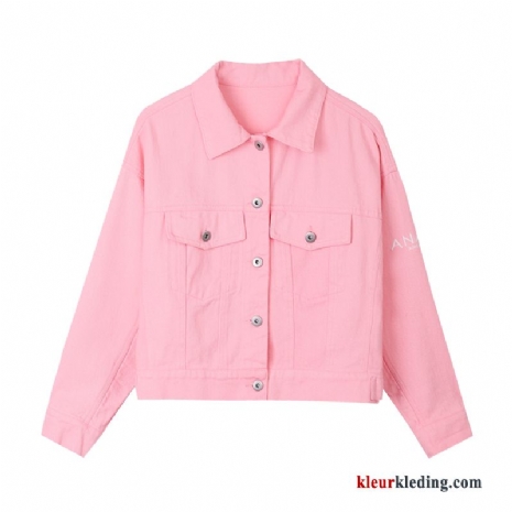 Herfst Roze Voorjaar Nieuw Bovenkleding Dames Jack Trend