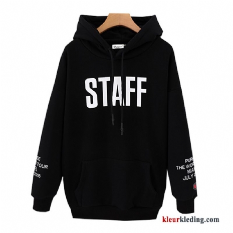 Hoodie Jas Dunne Pullover Student Dames Lang Losse