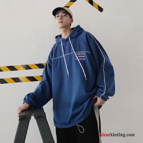 Hoodie Jas Voorjaar Trend Herfst Blauw Student Heren