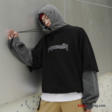 Hoodie Trend Voorjaar Hip-hop Jasje Zwart Trendy Merk Heren Mooi