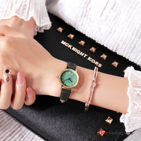 Horloge Groen Dames Riem Mode Trend Mini Eenvoudig