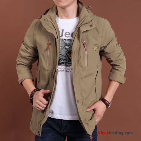 Jack Herfst Casual Khaki Jeugd Heren Snel Droog Jas Trend