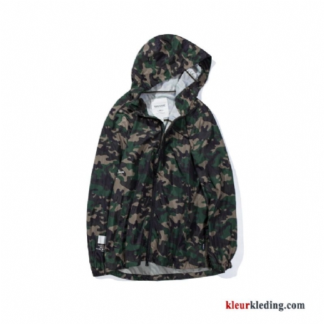 Jack Kort Bedrukken Camouflage Grote Maten Heren Trendy Merk Jas Groot