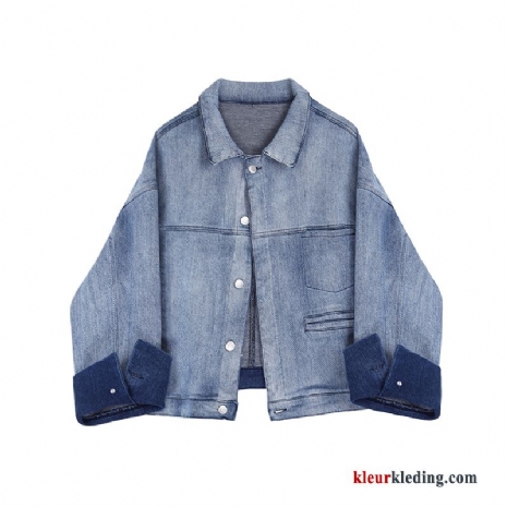 Jas Nieuw Kort Losse Denim Dames Jack Vintage