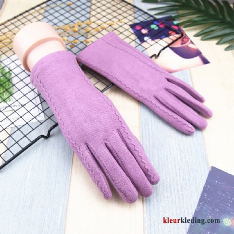 Kasjmier Blijf Warm Student Winter Mode Schattig Dames Handschoen