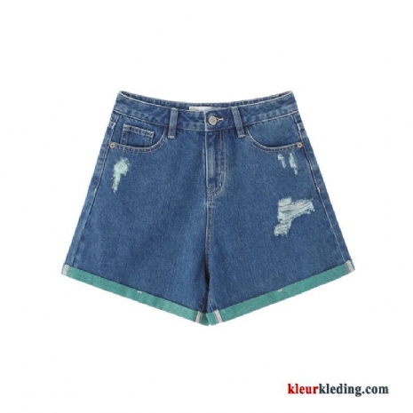 Korte Broek Broek Hoge Taille Katoen Zomer Spijkerbroek Jeans Nieuw Mode Losse Dames