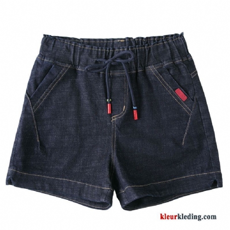 Korte Broek Dunne Rechtdoor Trend Zomer Denim Voorjaar Casual Dames