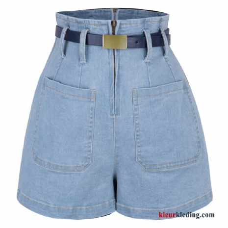 Korte Broek Hete Broek Dames Hoge Taille Zomer Denim Meer Zakken 2018